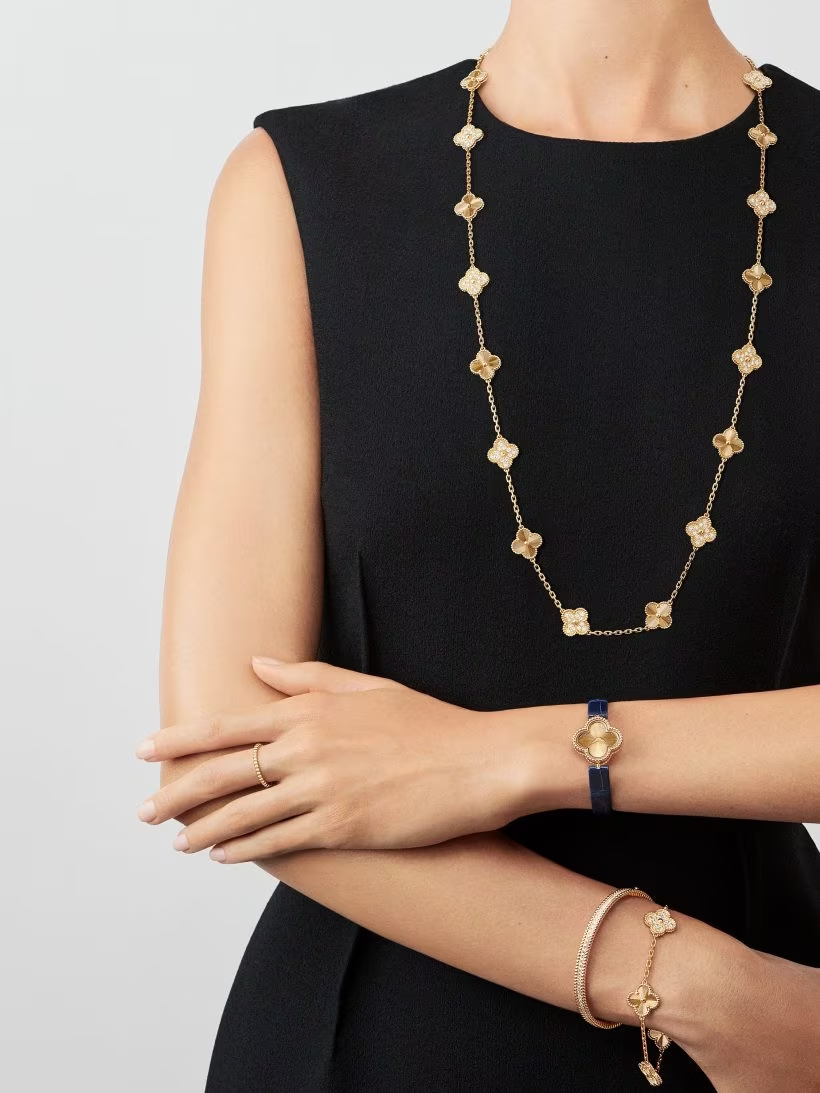 Vintage Alhambra Bracelet, 5 Clover Lucky Patterns